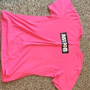 Nike Just Do It Pink Tshirt